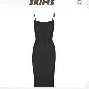 SKIMS Black Ribbed Top